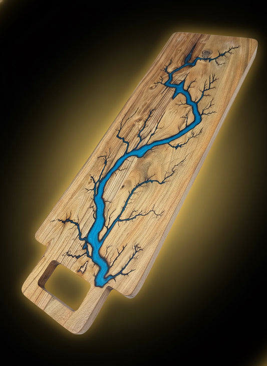 Artisan Australian resin serving paddle handmade