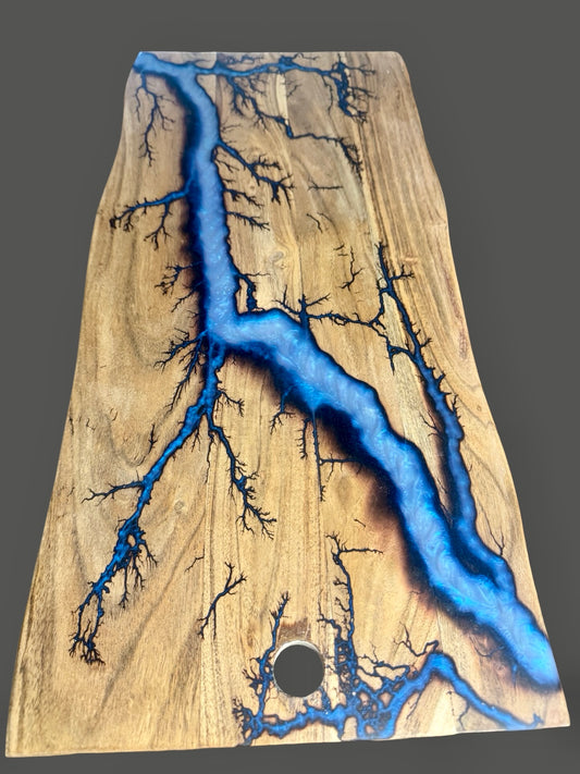 Sustainable timber resin board food safe resin handcrafted in Australia by Fractal Flow Designs East Gippsland