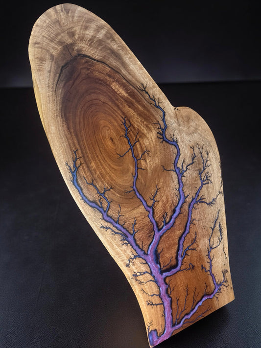 Queensland maple timber slab purple resin river effect artisan live edge board east gippsland
