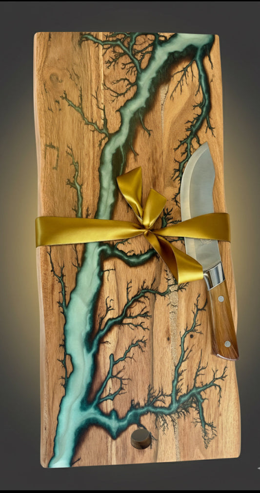 Resin cheese board gift set australian resin boards east gippsland handcrafted timber gifting weddings housewarmings premium artisan quality