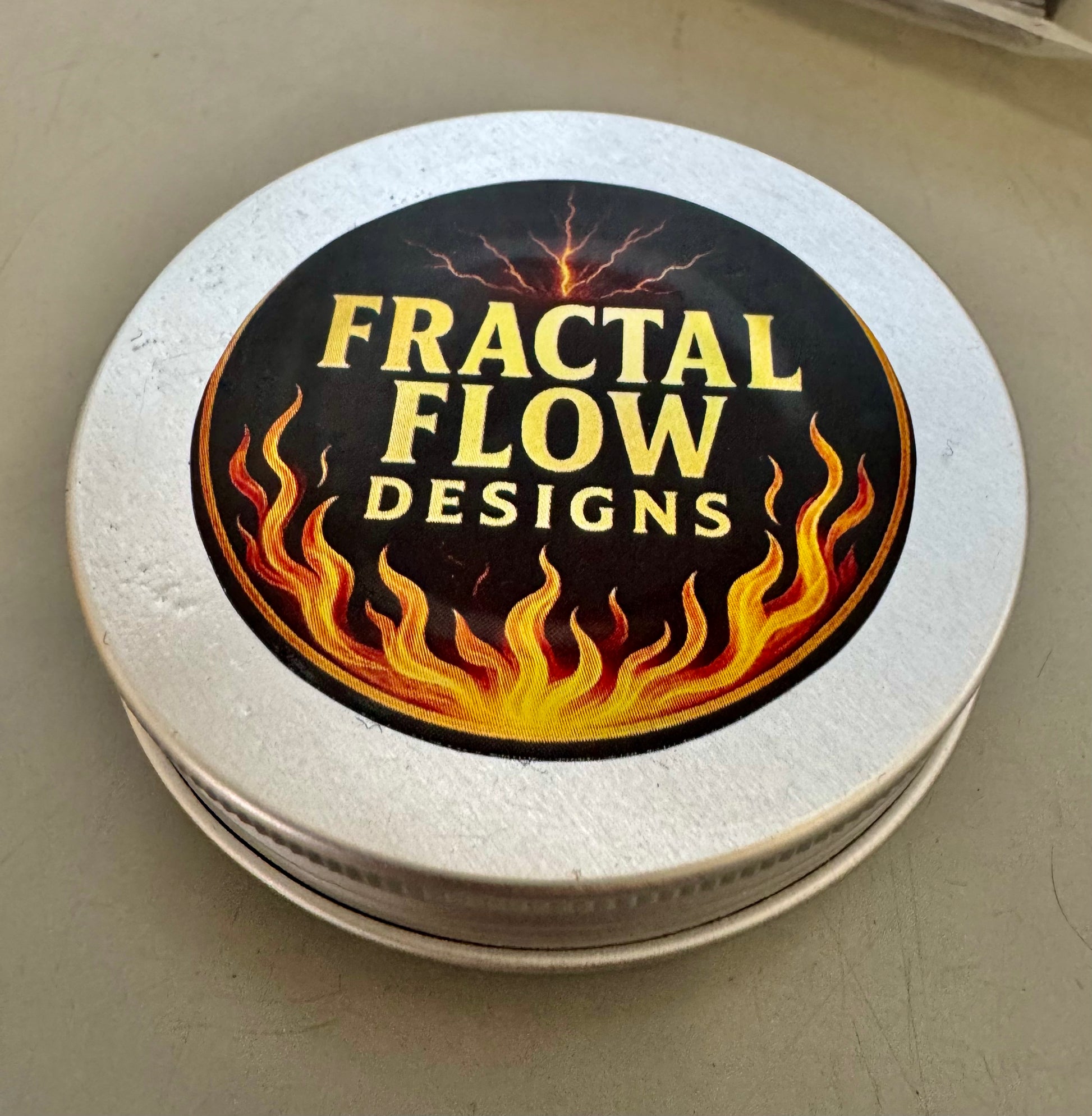 Fractal Flow Designs board wax tin – premium food-safe conditioner for resin and timber serving boards