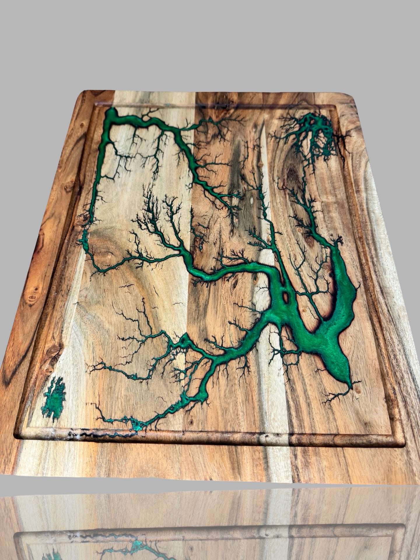 Australian timber resin chopping board handcrafted in Victoria — durable, food-safe, and visually striking.