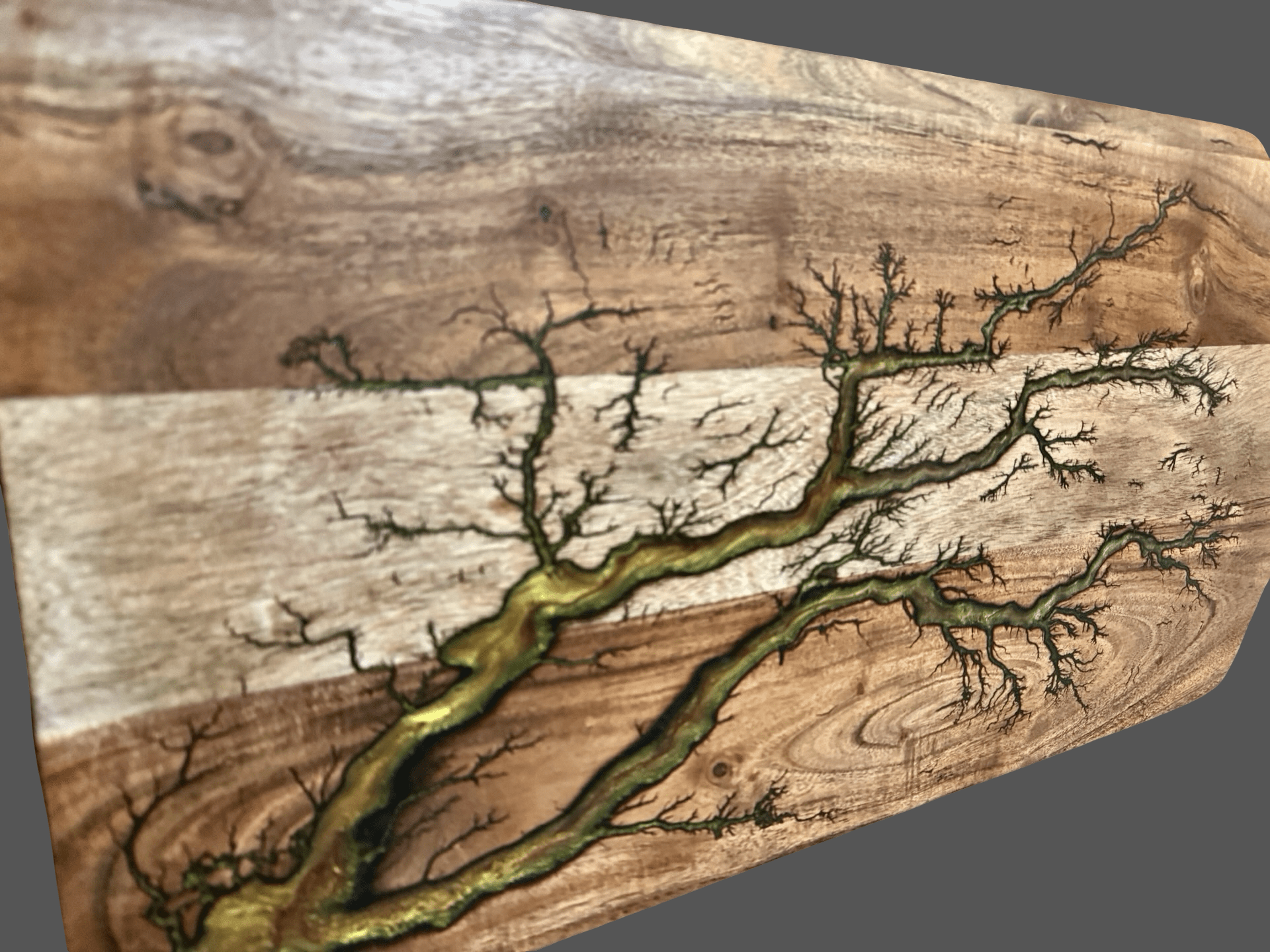 One-of-a-kind large resin grazing paddle made in Victoria – premium Australian timber board for cheese, charcuterie, and special occasion gifting.