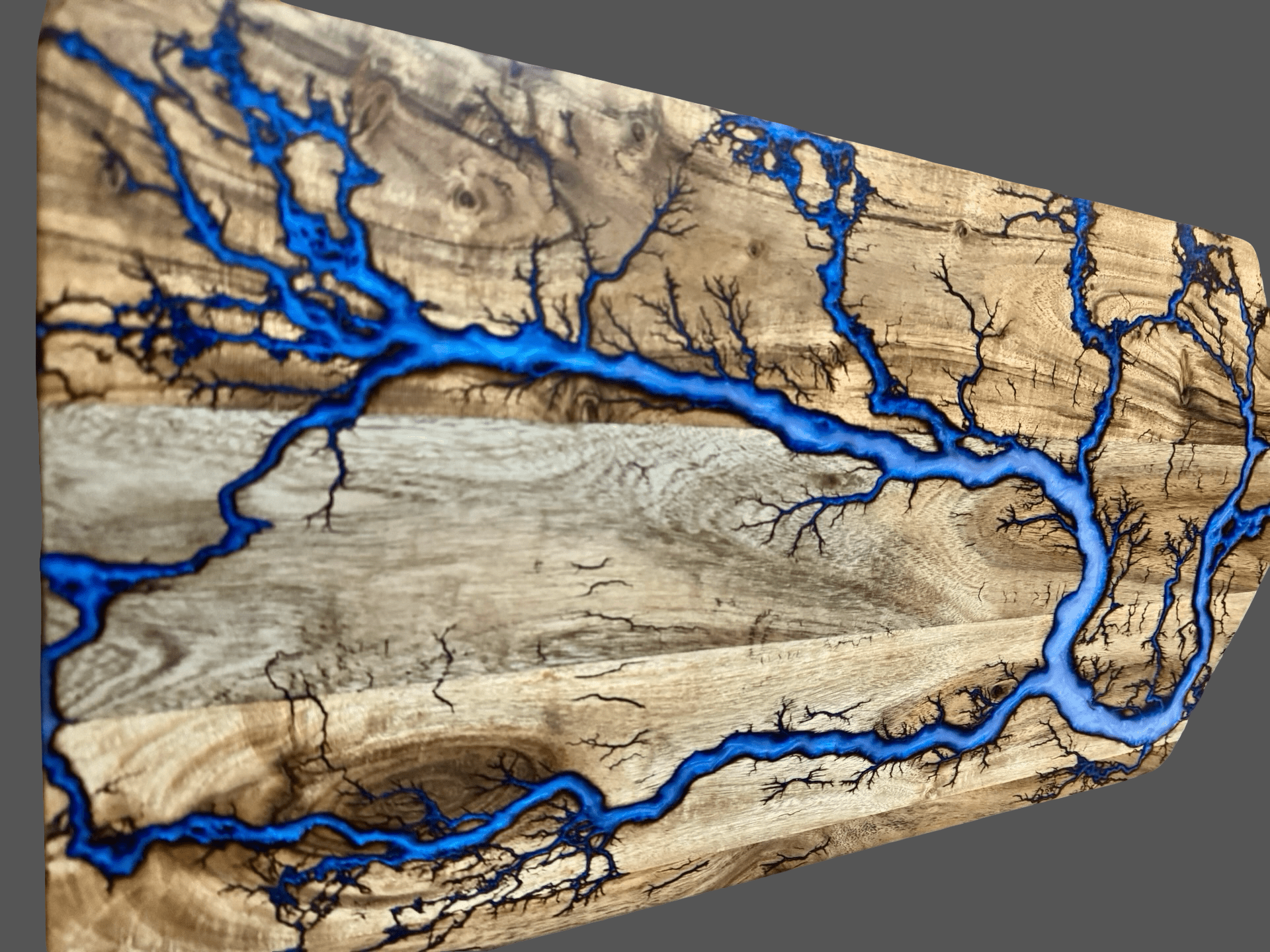 Large resin grazing paddle board handmade in Bairnsdale Victoria by Fractal Flow Designs – premium Australian timber platter for charcuterie, cheese, grazing, weddings, housewarmings, and luxury gifts.