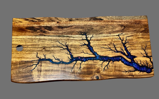 resin boards Australia by Fractal Flow Designs – live edge timber charcuterie and cheese board, East Gippsland Victoria artisan gift.