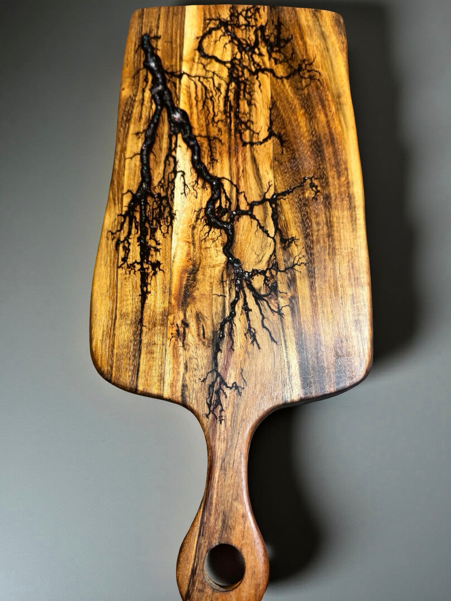 Premium sparkle resin cheese paddle for gourmet grazing platters australian handcrafted resin boards