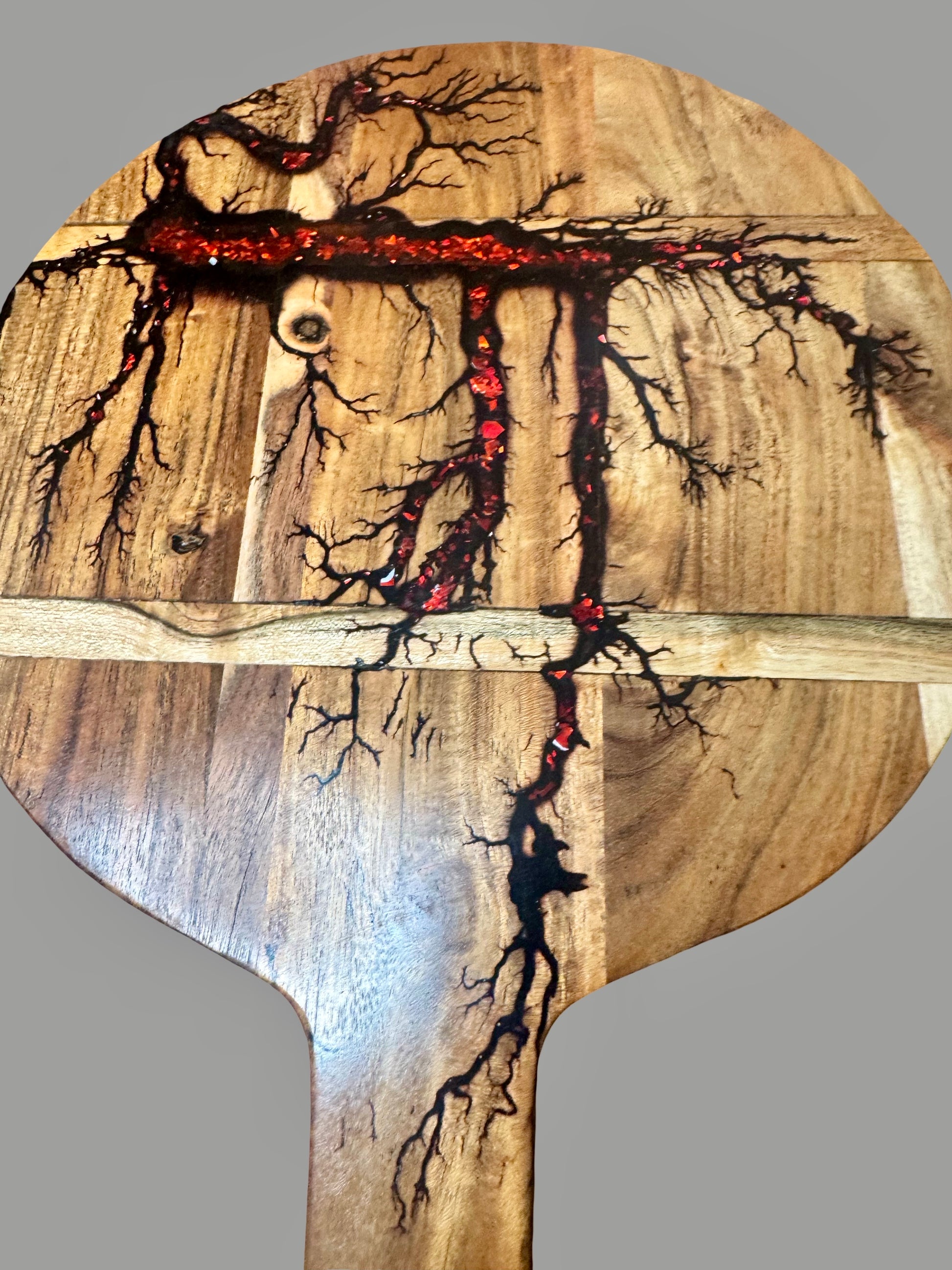 Artisan timber resin cheese board handcrafted in Victoria by Fractal Flow Designs