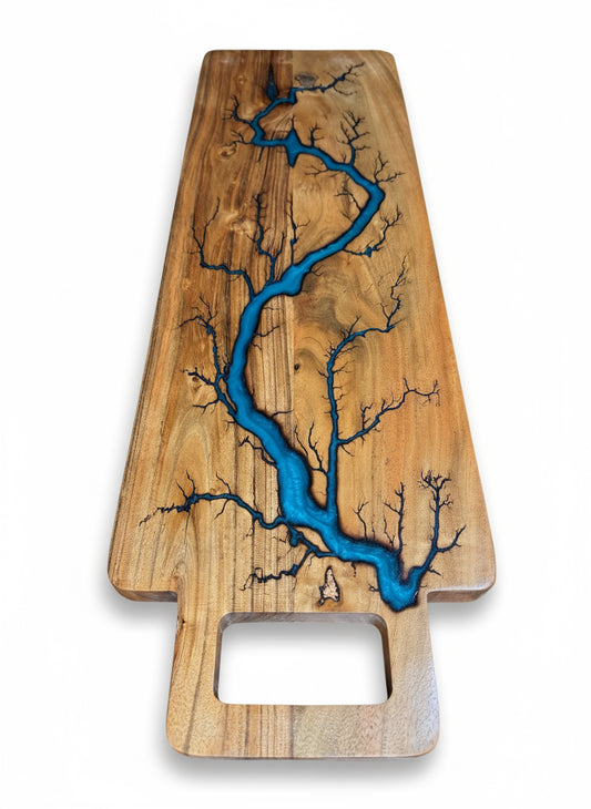 Handmade Australian resin timber charcuterie platter