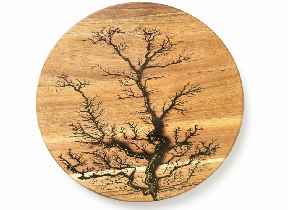 Resin Lazy Susan round board artisan made in Victoria Australia