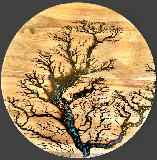 Resin Lazy Susan handcrafted timber serving platter East Gippsland