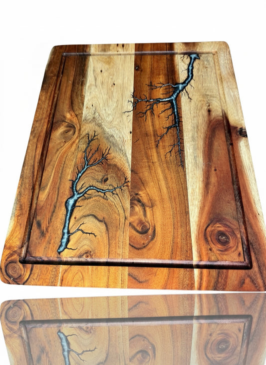 Best Australian-made resin kitchen chopping boards by Fractal Flow Designs — stunning fractal pattern, handcrafted quality board 