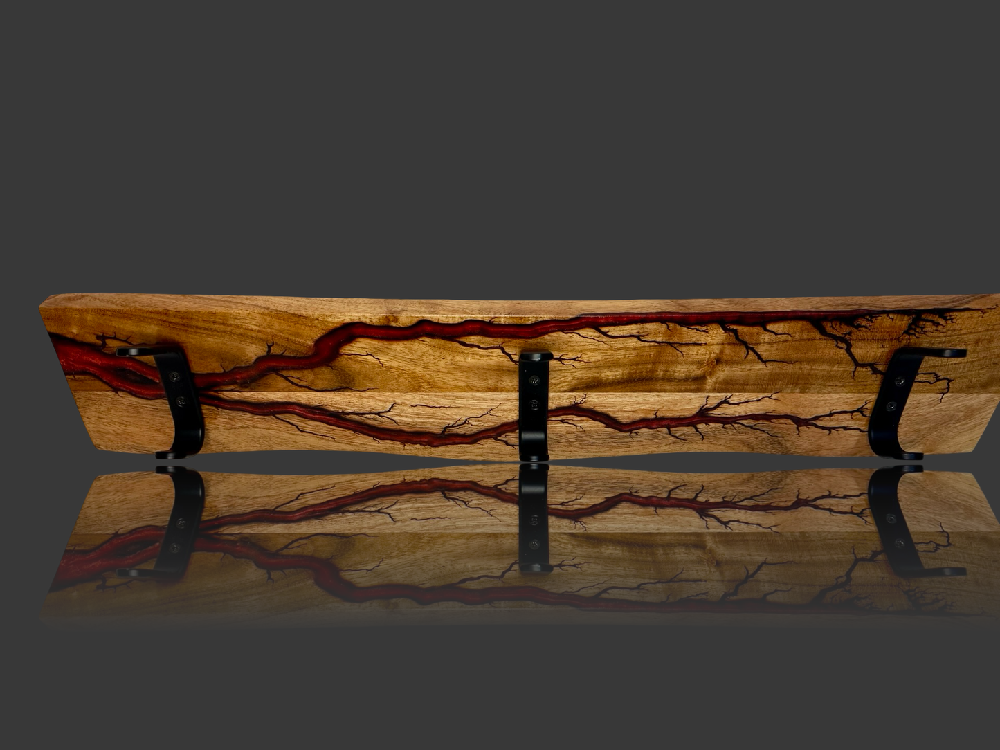 Luxury timber wall coat rack – unique resin art home décor handmade in Victoria Australia