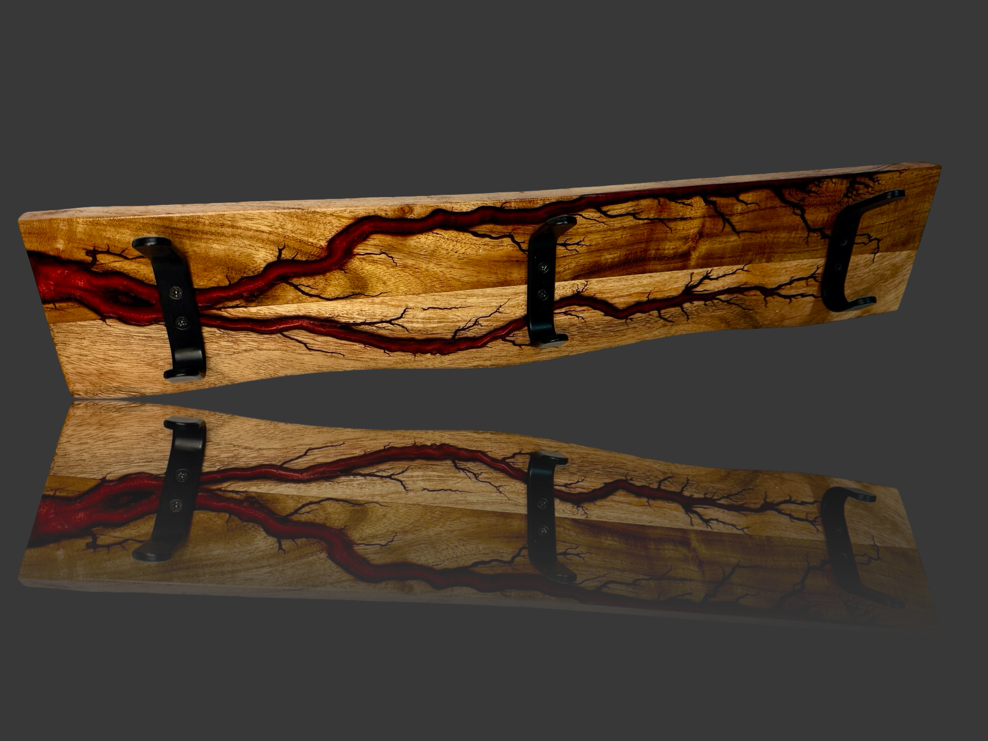 Premium wooden coat rack Australia – artisan resin wall hanger made in Bairnsdale