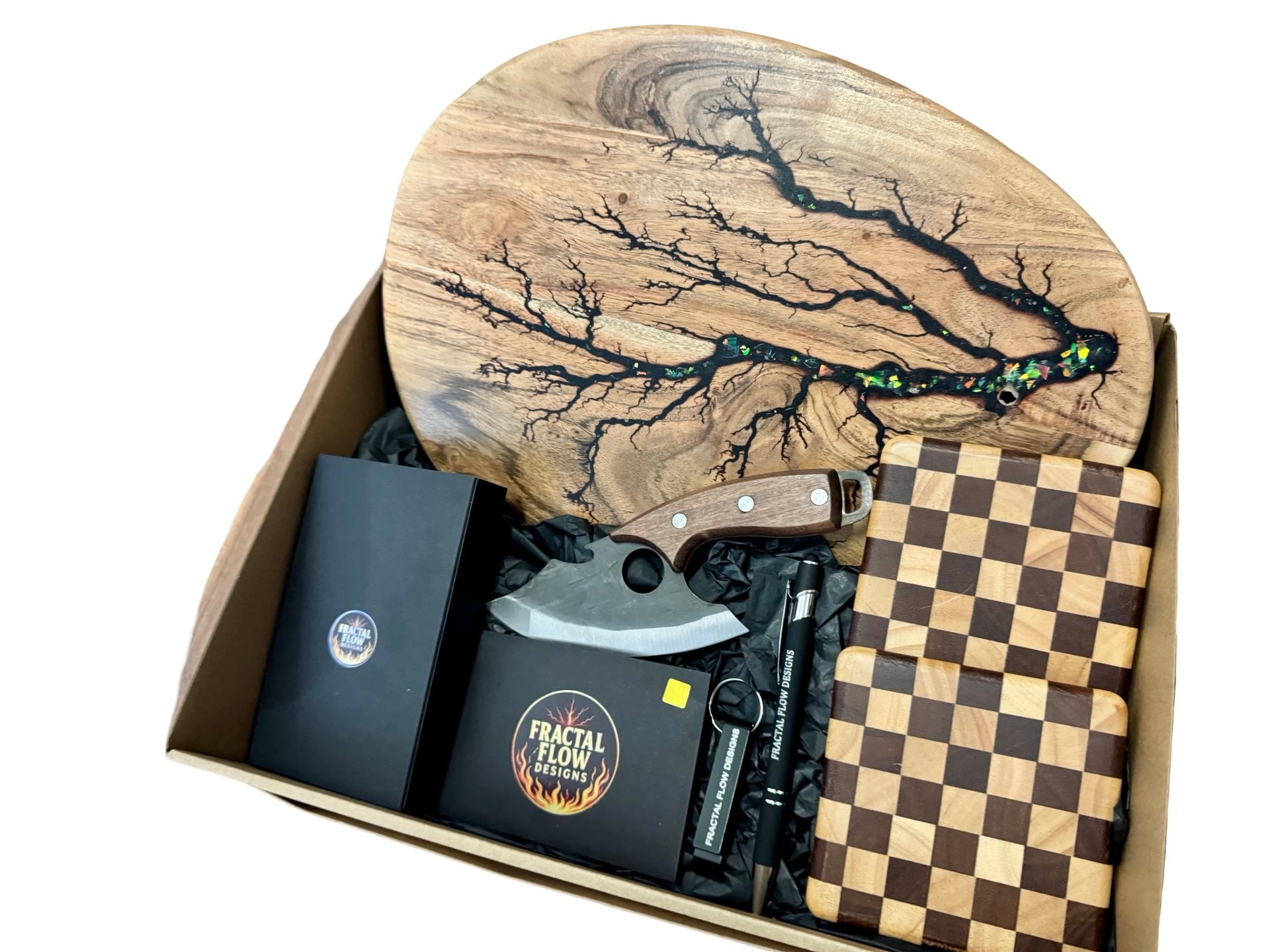 Premium resin cheese board gift box handcrafted in Australia for gourmet gifting and home entertaining