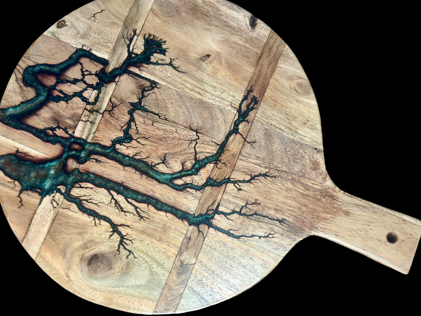 Resin cheese board handcrafted from sustainable Australian timber