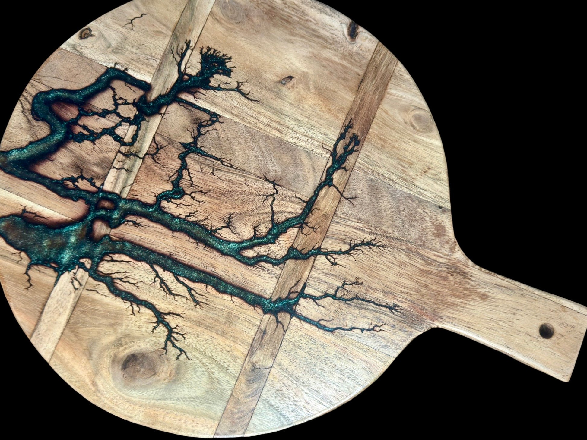 Resin cheese board handcrafted from sustainable Australian timber