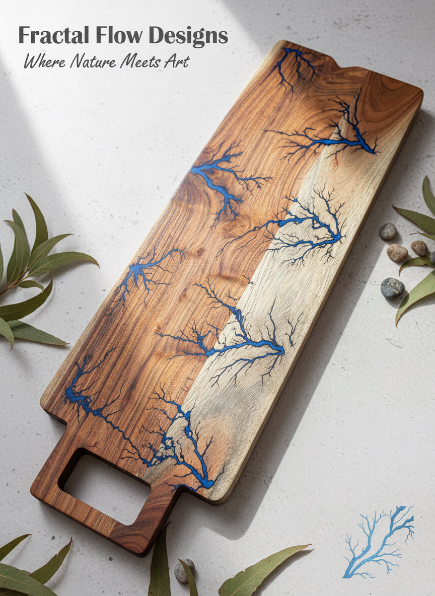 Handcrafted resin charcuterie board from East Gippsland, premium Australian timber design