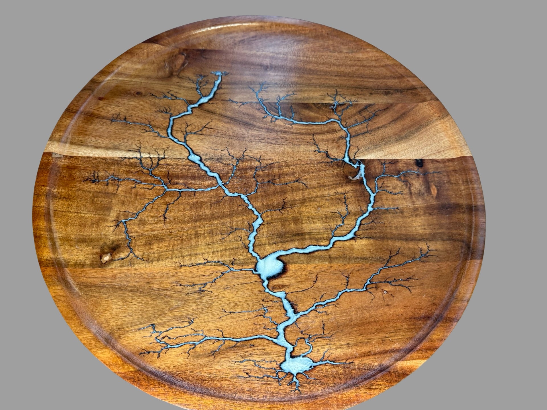 Australian-made resin serving platter by Fractal Flow Designs, East Gippsland — handcrafted timber and resin blend perfect for hosting or decor