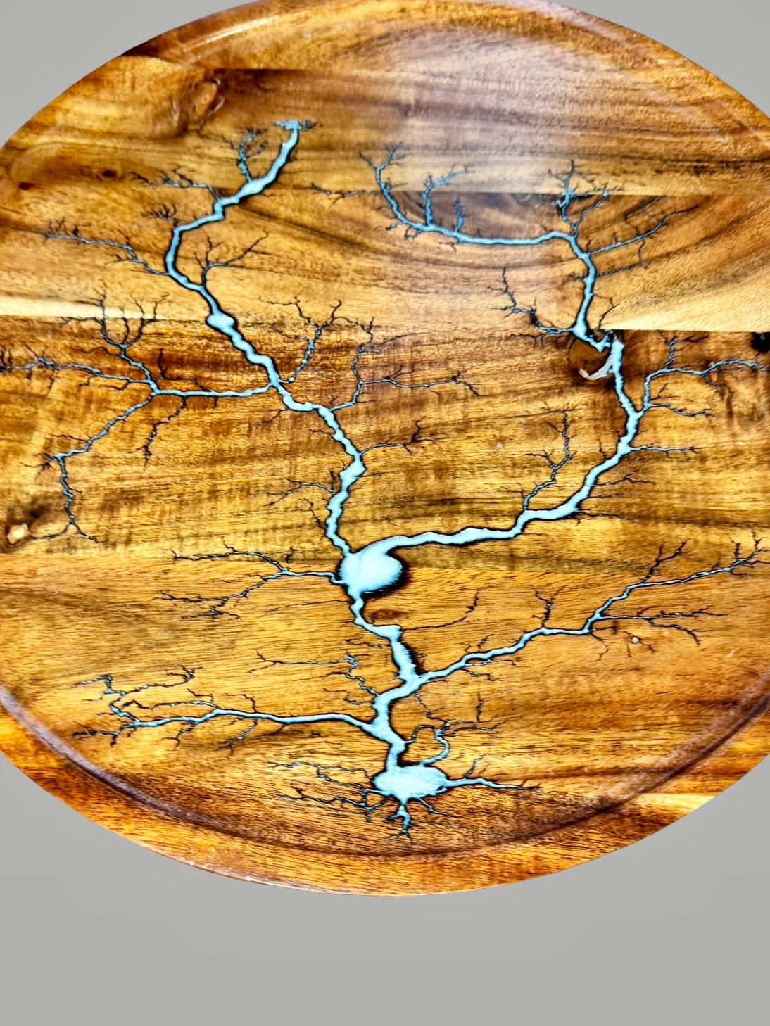 Handcrafted resin serving tray made in Victoria by Fractal Flow Designs — elegant Australian-made resin board for cheese, charcuterie, or grazing presentations