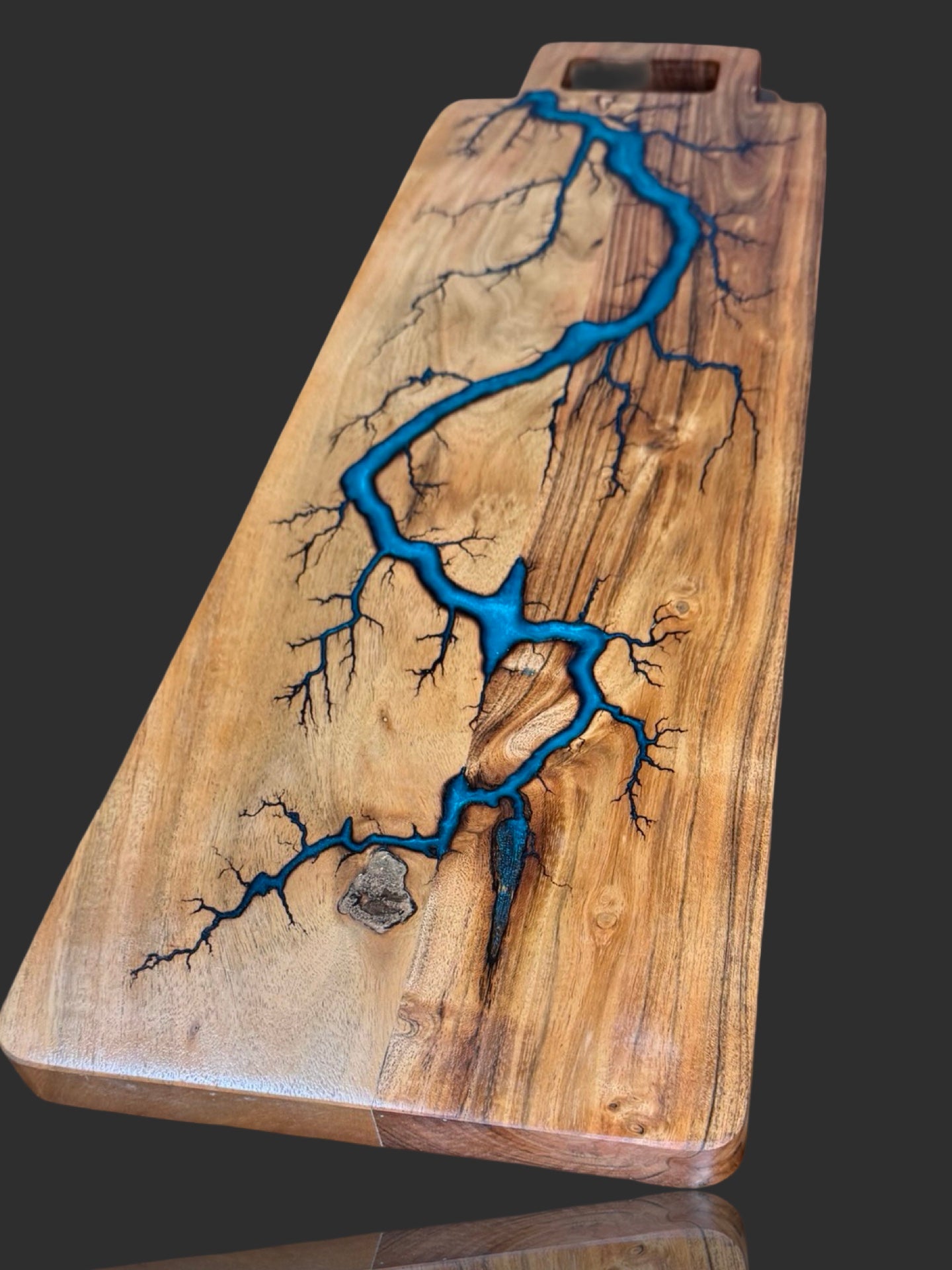 Fractal Flow Designs handmade resin charcuterie board – luxury Australian timber platter for gifting occasions