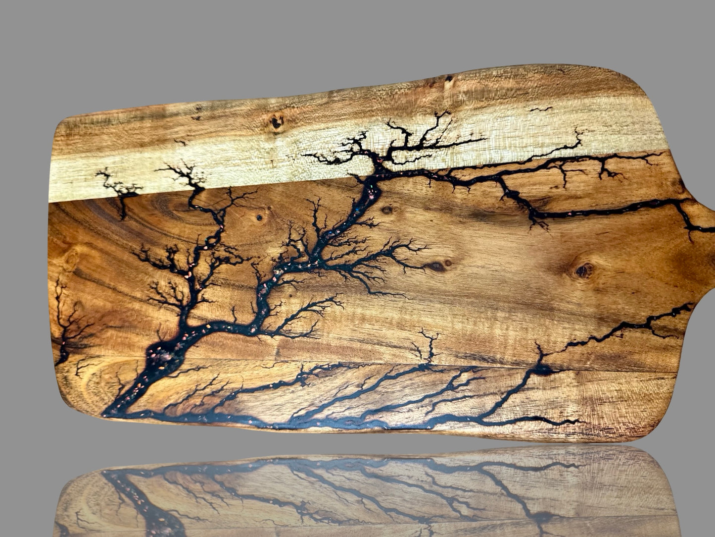 Luxury resin paddle cheese board – East Gippsland handmade timber design