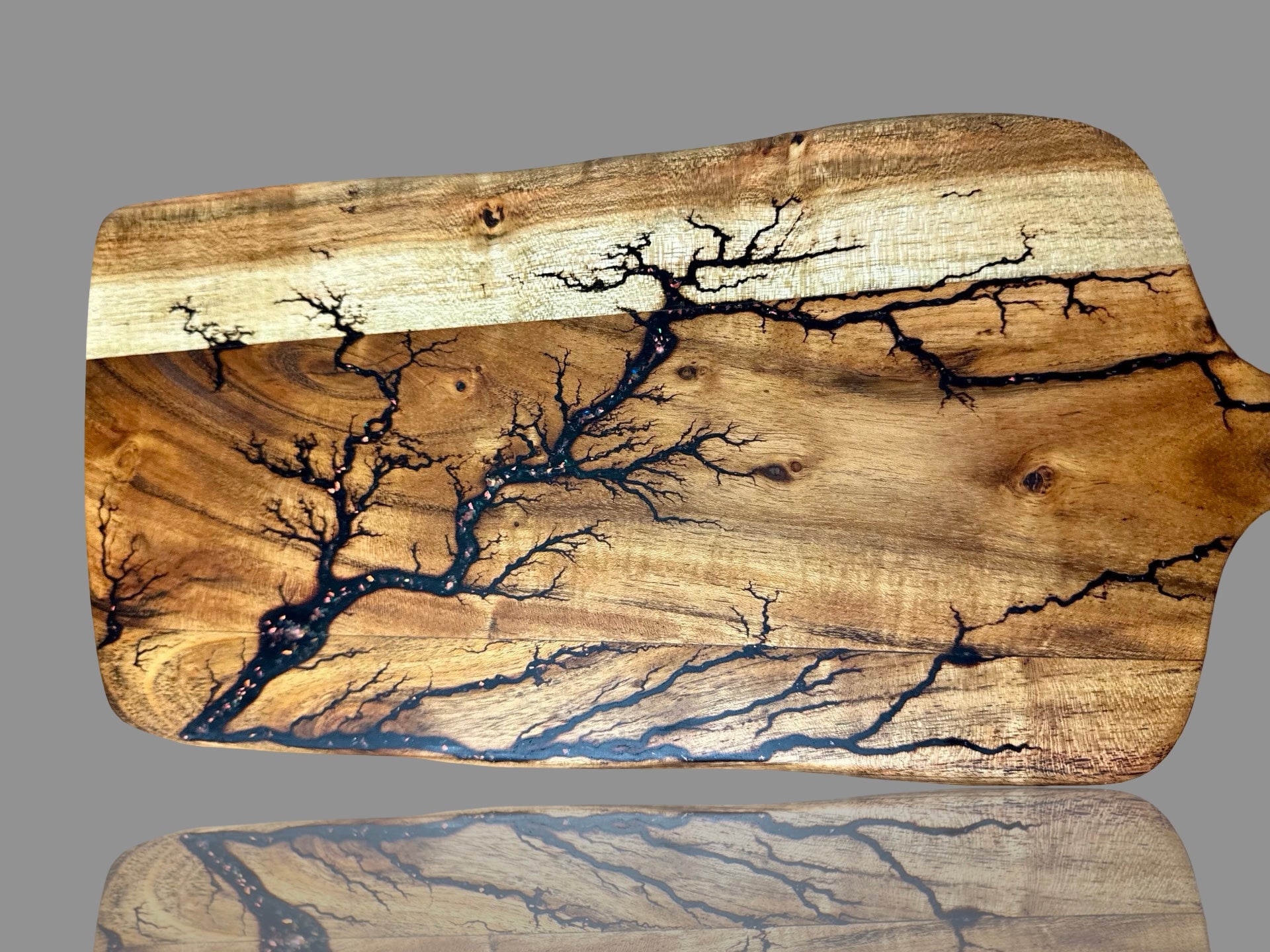 Luxury resin paddle cheese board – East Gippsland handmade timber design