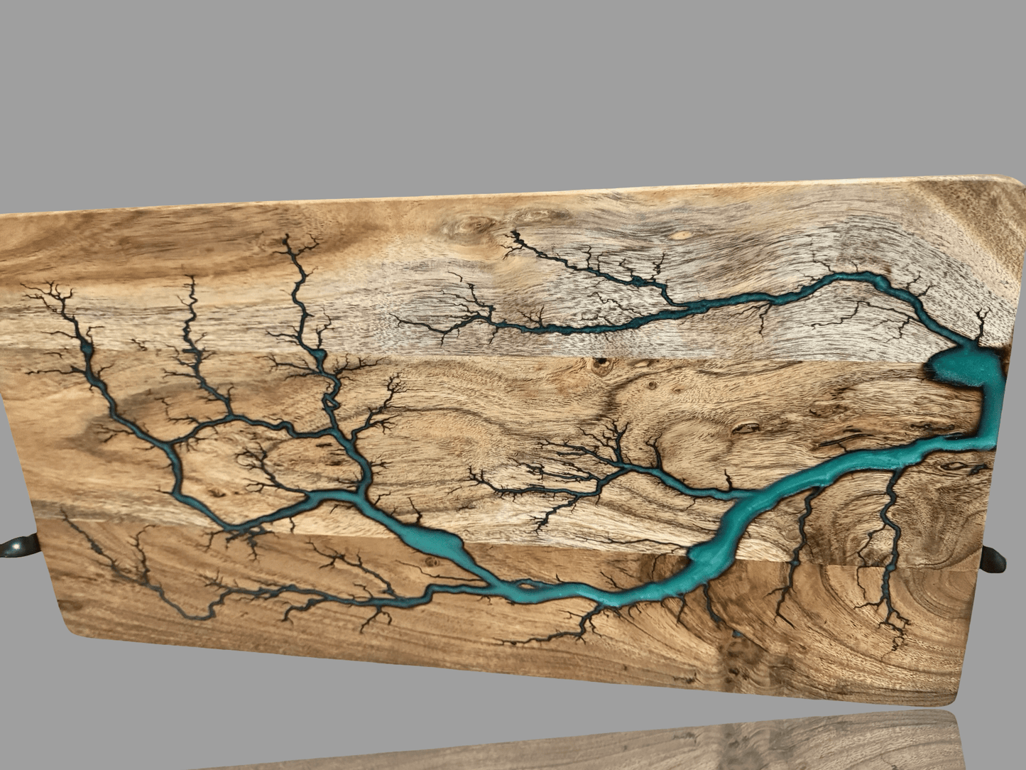 Resin timber grazing board handmade by Fractal Flow Designs in Australia