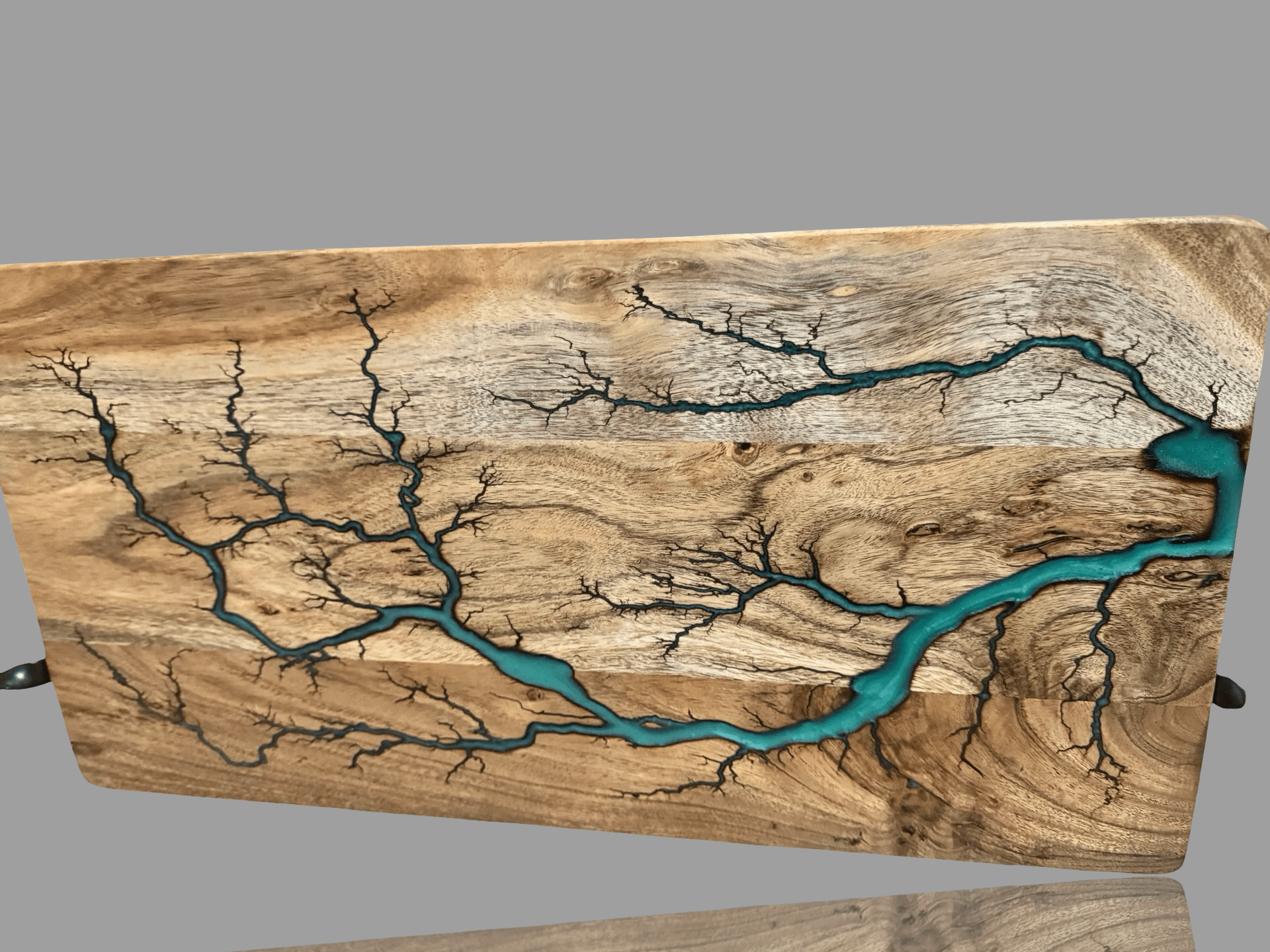 Resin timber grazing board handmade by Fractal Flow Designs in Australia