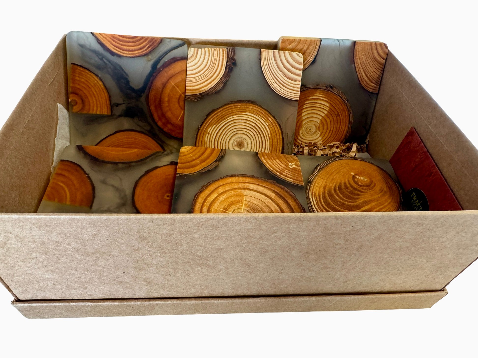 High quality resin timber coasters, handmade Australian craftsmanship gift set