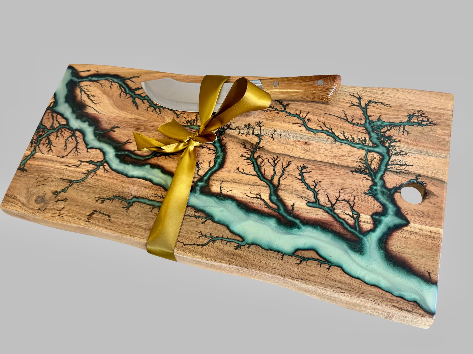 Fractal Flow Designs resin board gift set handcrafted in East Gippsland Australia