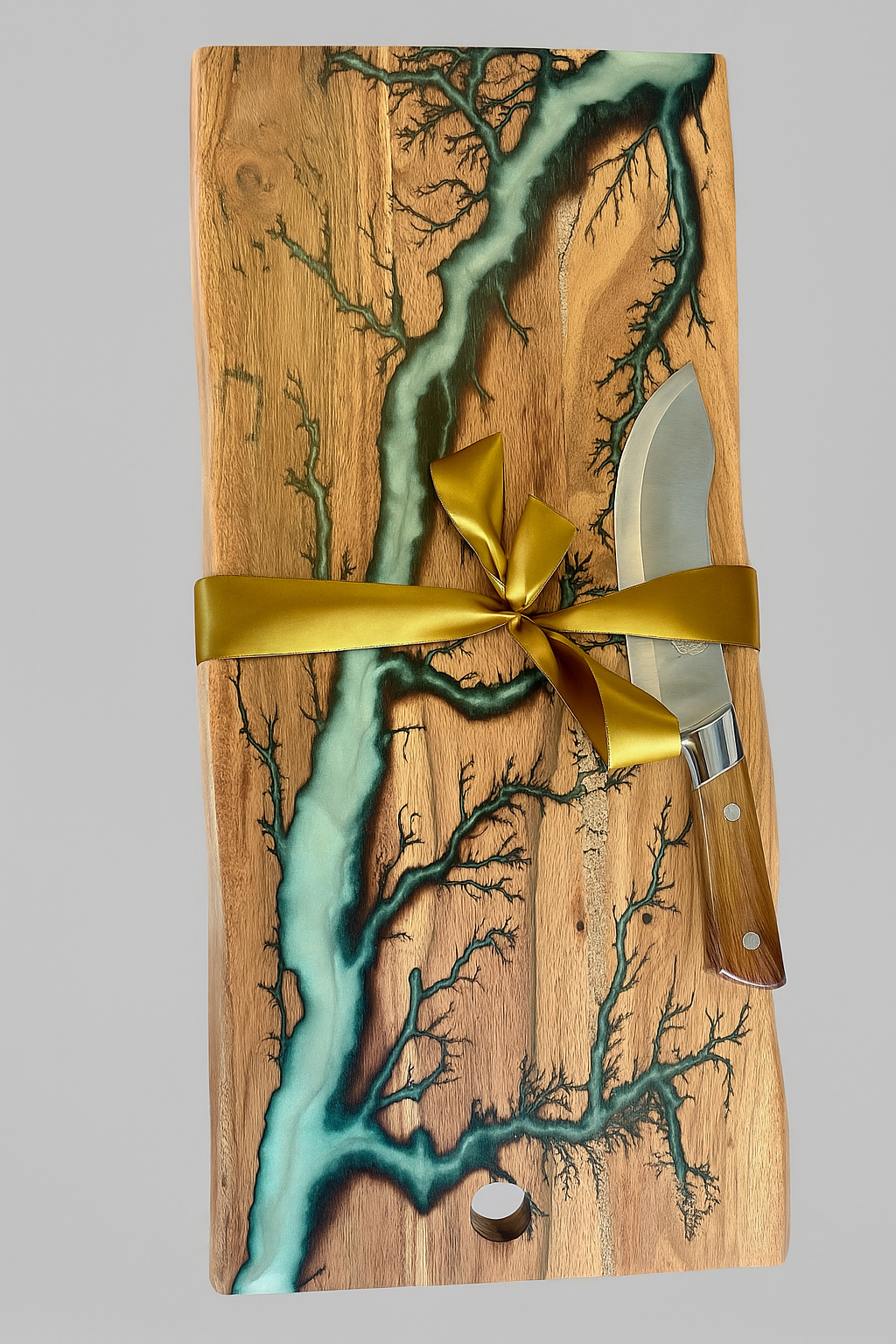 Resin cheese board gift set Australian made with premium accessories