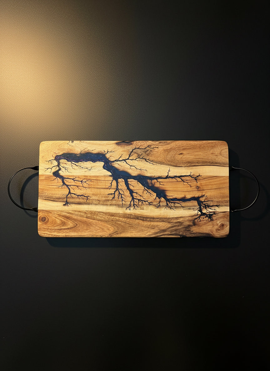 Luxury resin serving board – Aussie made Resin Boards handmade in Victoria, artisan platter combining sustainable timber with resin artistry, perfect for weddings, housewarmings, and premium Australian-made gifts