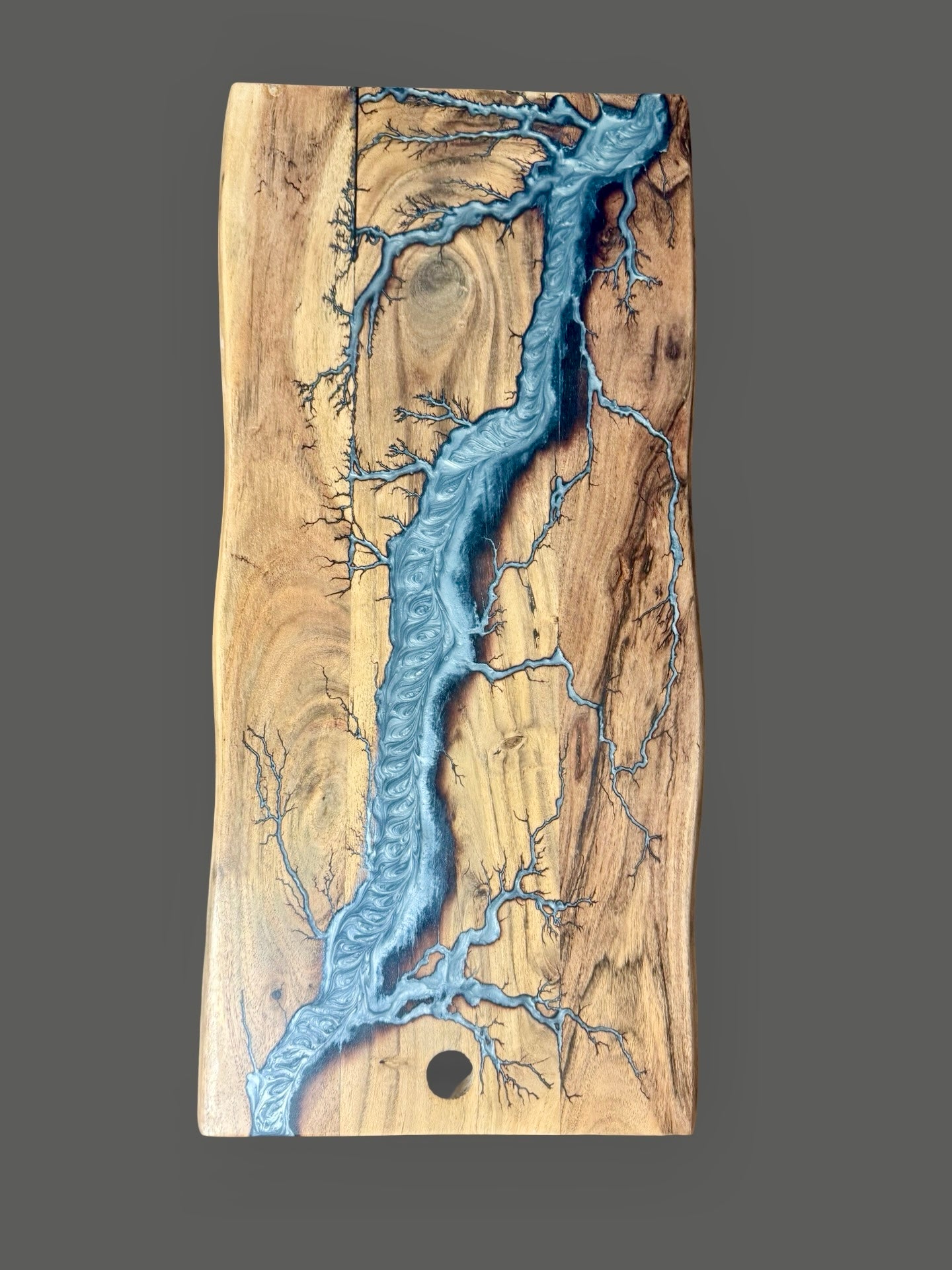 Australian made resin cheese and grazing board handmade by Fractal Flow Designs East Gippsland resin timber art