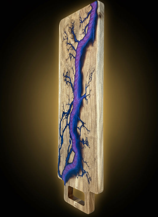 Sustainable Australian timber resin platter premium resin artwork handcrafted by Fractal Flow Designs Resin Boards Australia