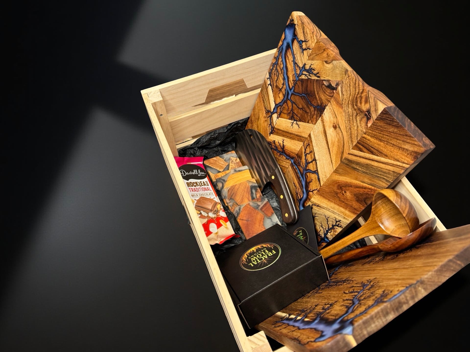 Cheese lovers resin board gift box handmade in Australia