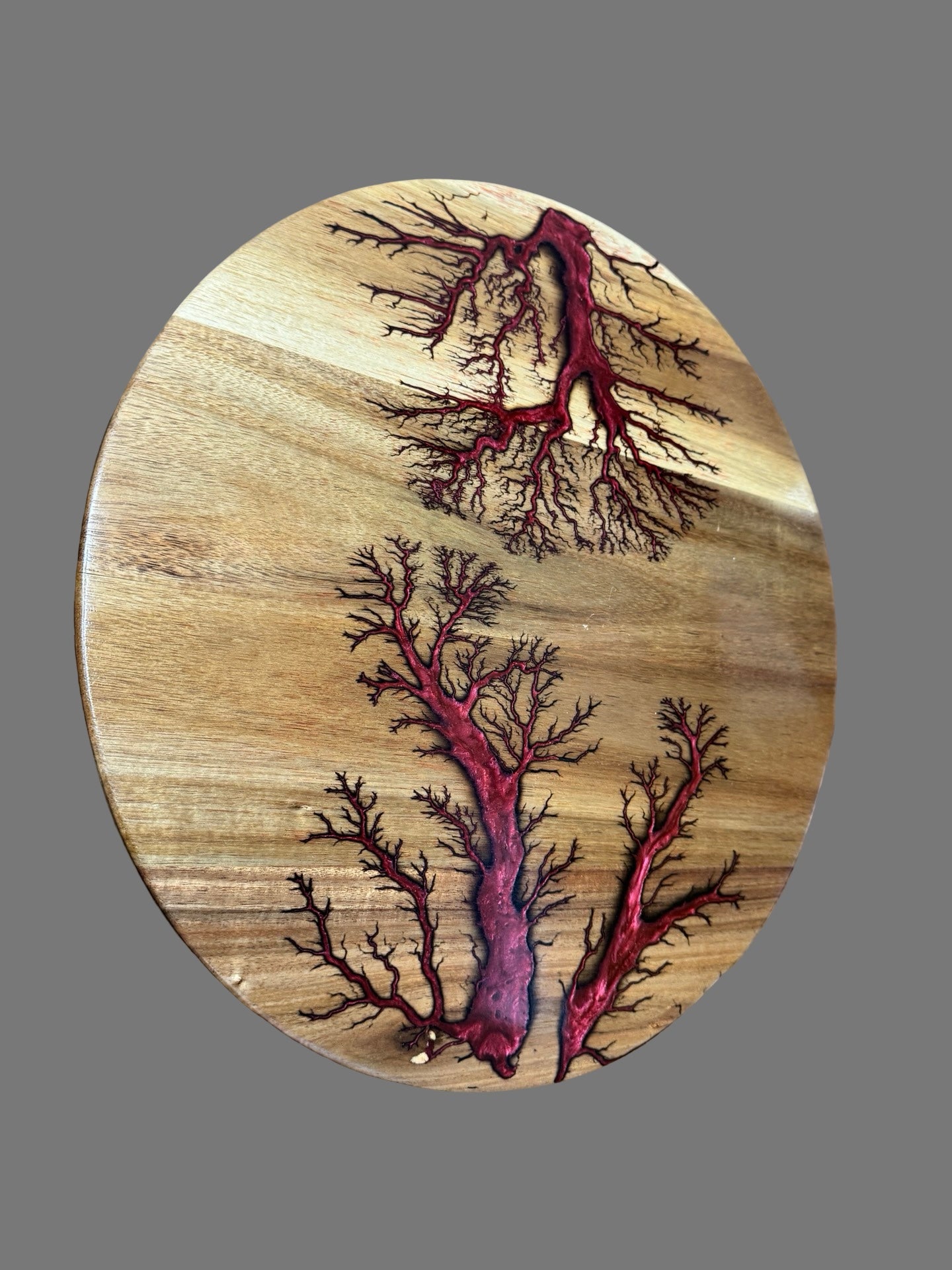 Resin lazy Susan round serving platter handmade in Australia by Fractal Flow Designs, premium timber cheese board, perfect for entertaining and grazing East Gippsland