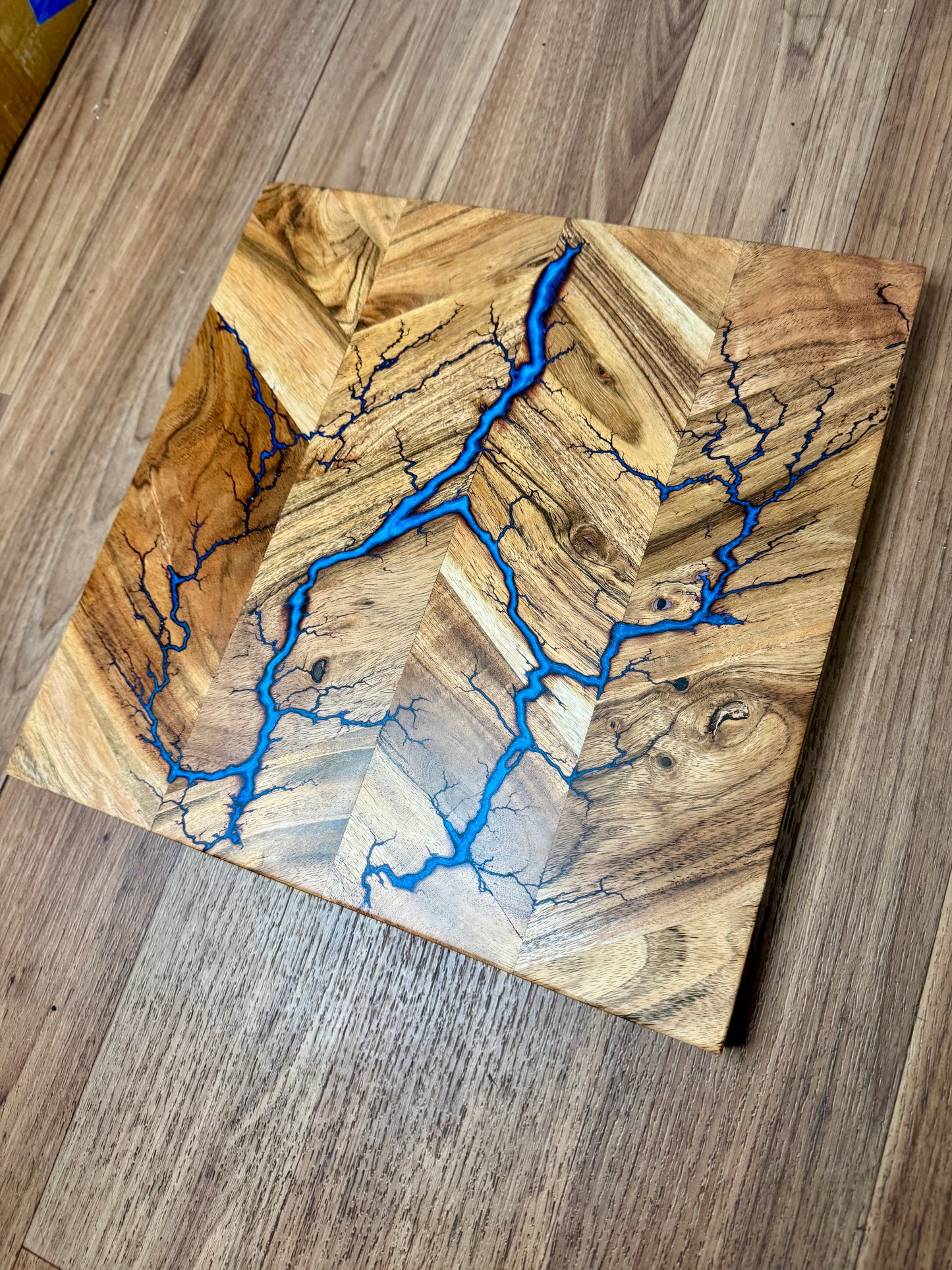 Fractal Flow Designs resin chopping board perfect for carving meat and BBQ feasts