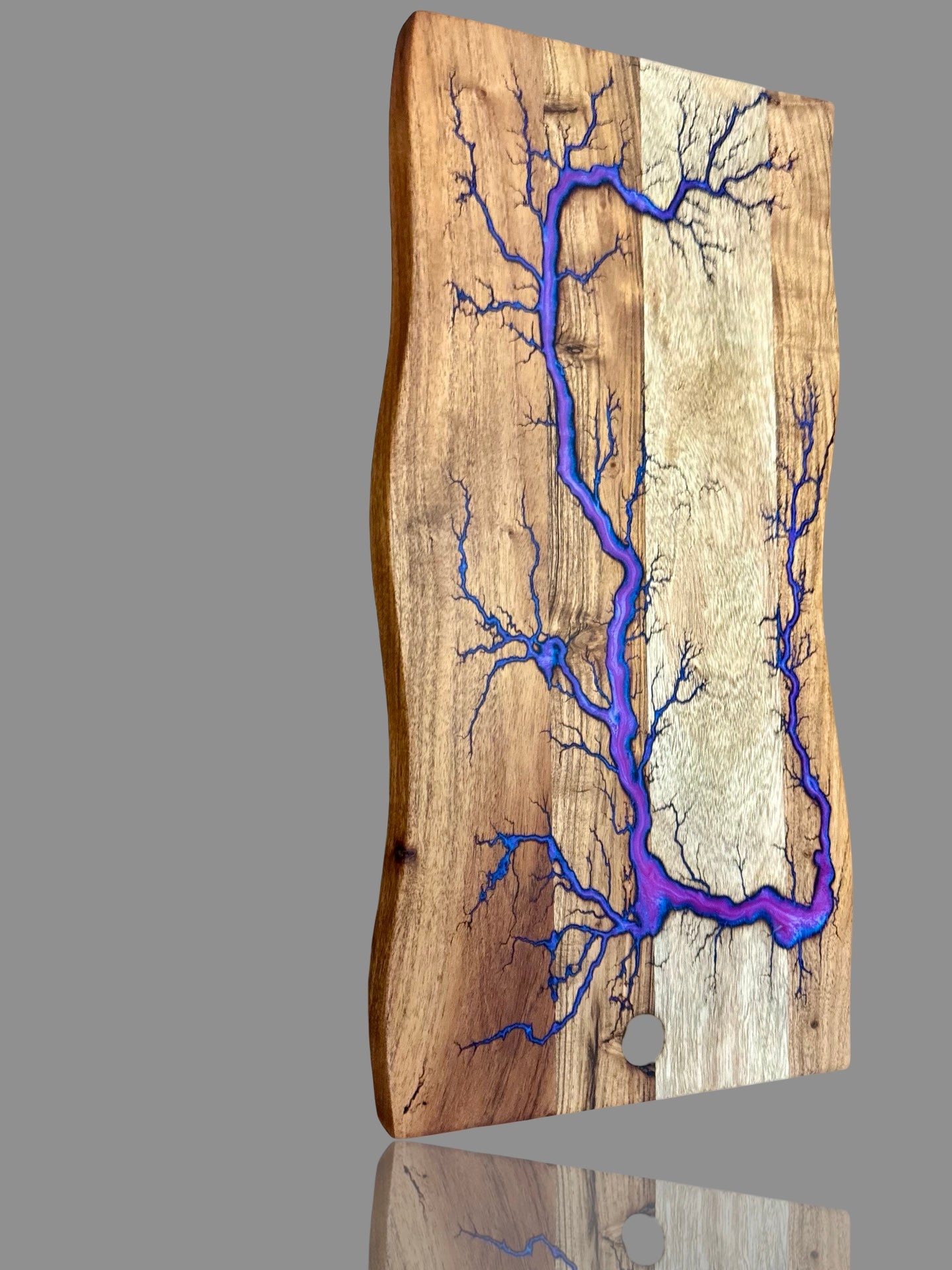 Australian live edge resin board by Fractal Flow Designs, handcrafted charcuterie and grazing platter, perfect for cheese lovers, weddings, and premium kitchen gifts