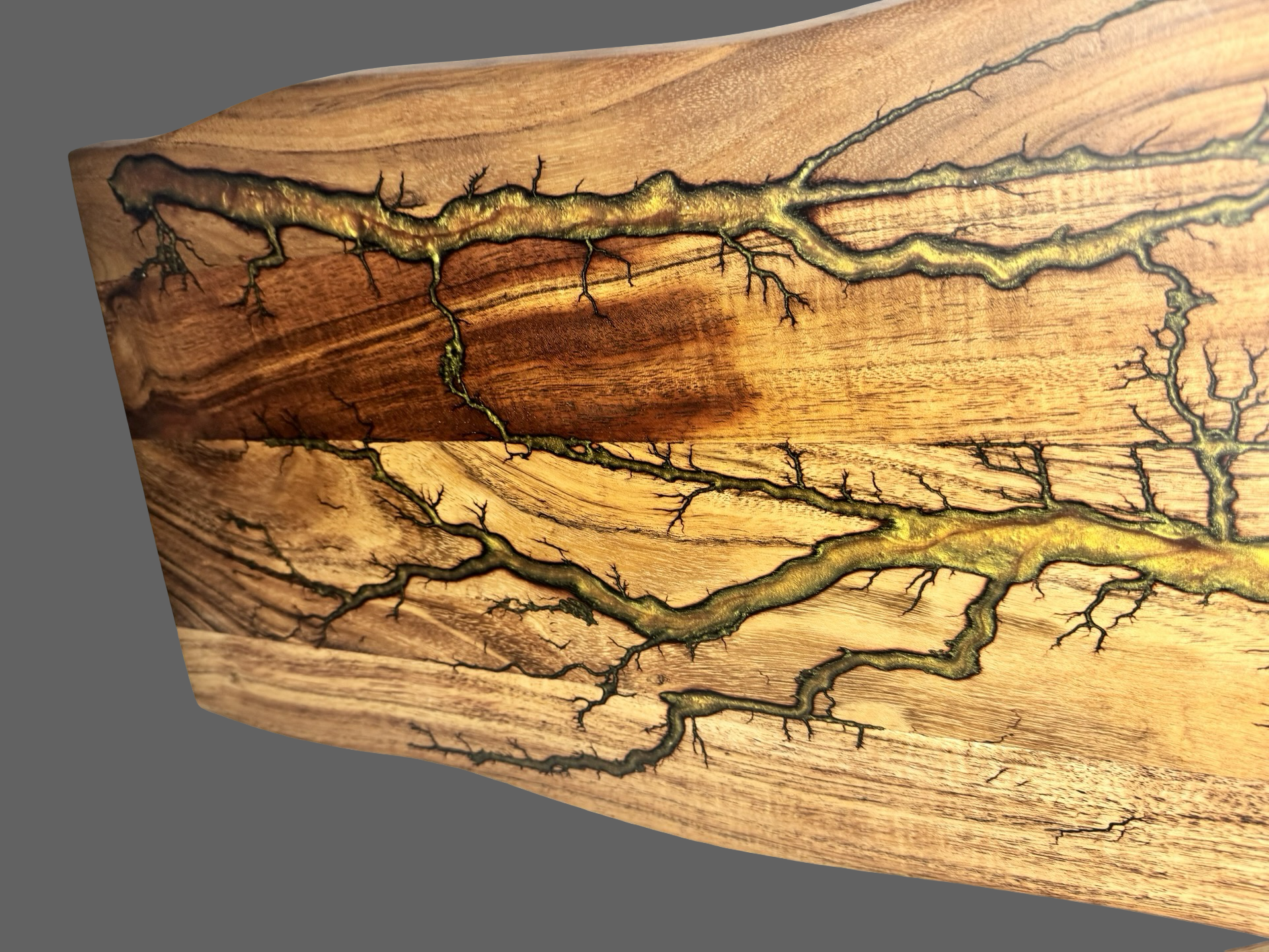 Australian-made live edge serving and grazing board – resin artistry by Fractal Flow Designs, premium charcuterie platter for entertaining and special occasions