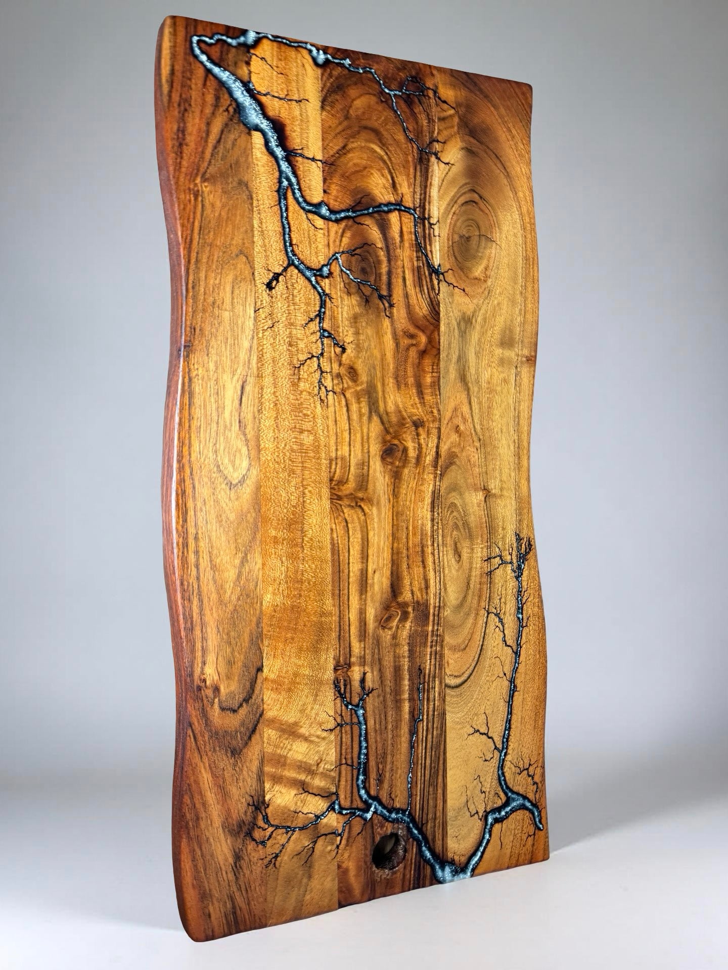 Live Edge Resin Board – Silver | Charcuterie Board | Resin Boards Australia