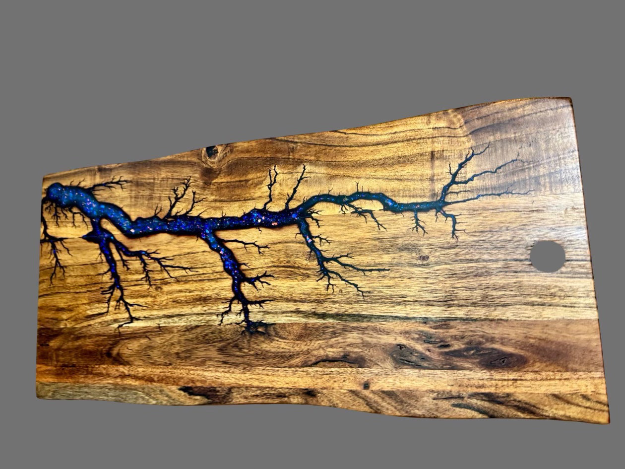 Resin and timber live edge charcuterie board – artisan cheese serving platter, Bairnsdale East Gippsland Victoria, ships Australia-wide.