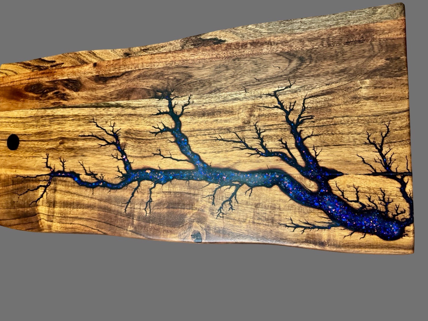 Unique live edge resin grazing platter – handcrafted Australian timber and resin board, perfect for weddings, birthdays, and housewarming gifts.