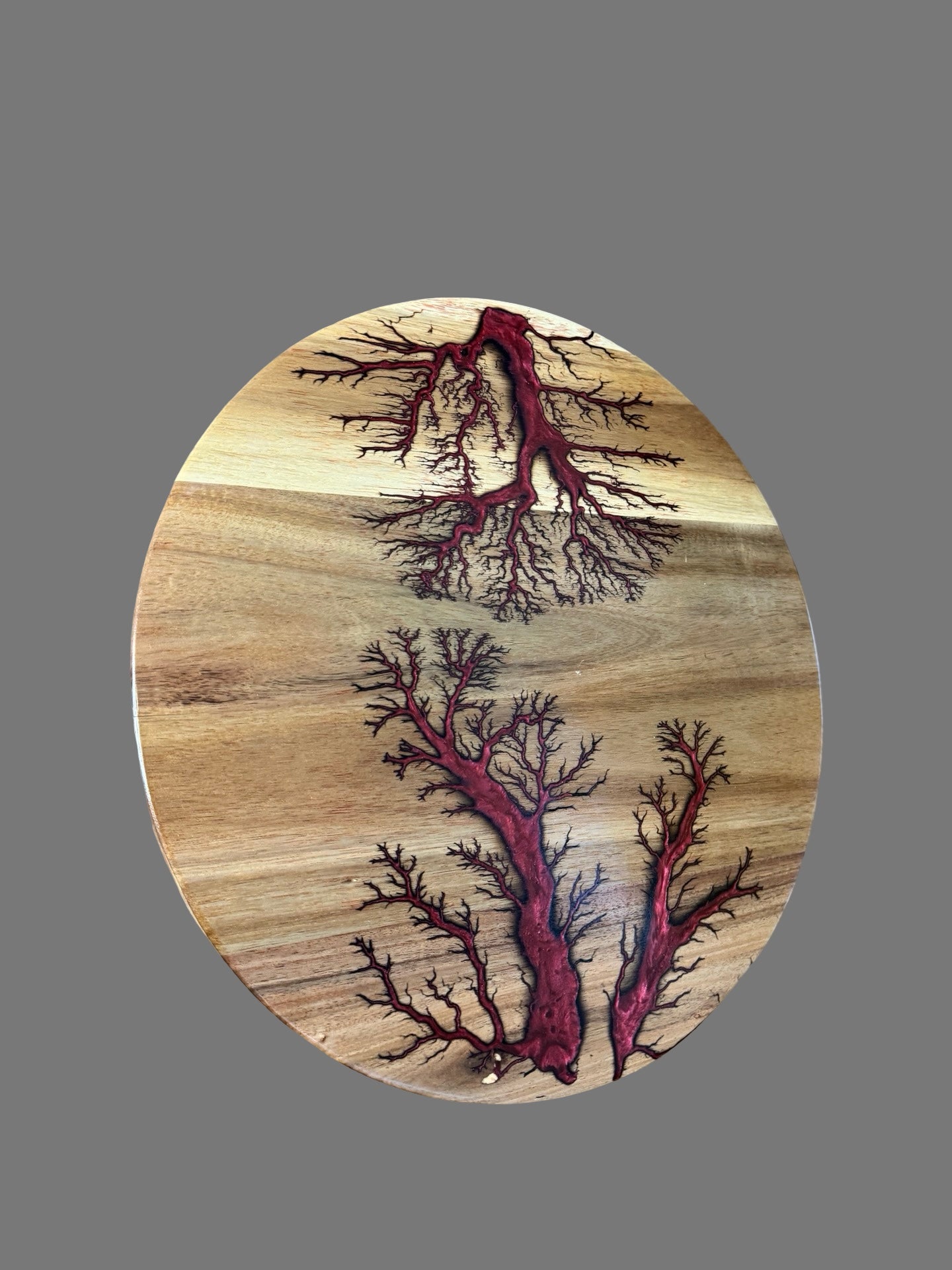 Luxury resin and timber lazy Susan handcrafted in East Gippsland by Fractal Flow Designs, premium resin art serving platter, elegant Australian home decor board