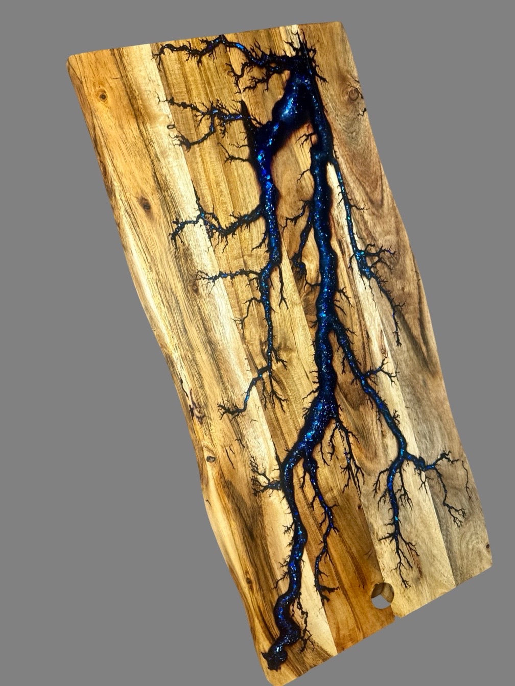 Live edge resin charcuterie board handmade in Victoria, unique artisan homeware piece