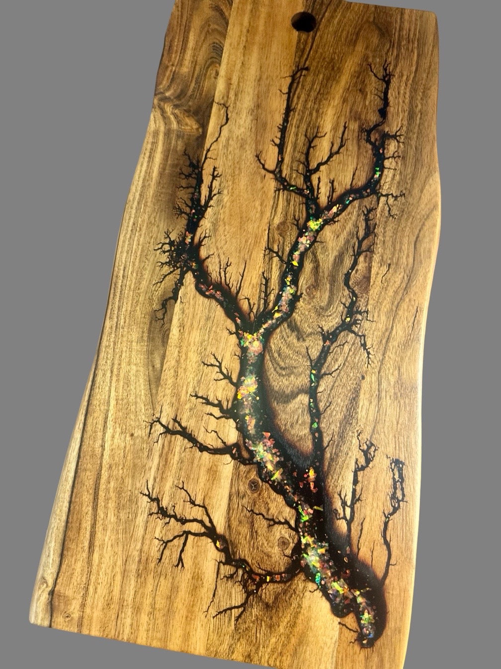 Artisan live edge resin board – Australian-made platter for entertaining and gourmet grazing boards 