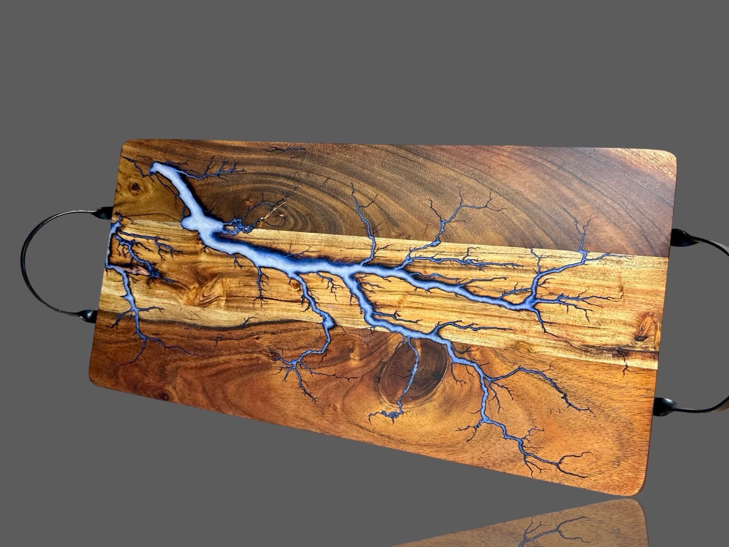 Luxury resin and wood serving board, ideal for grazing platters and wedding gifts – Fractal Flow Designs