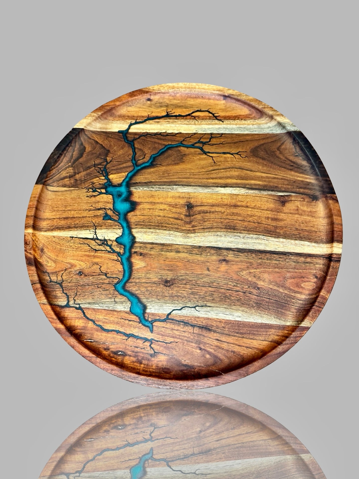 Handcrafted resin serving tray made in Australia by Fractal Flow Designs — premium resin boards ideal for cheese, desserts, or grazing displays