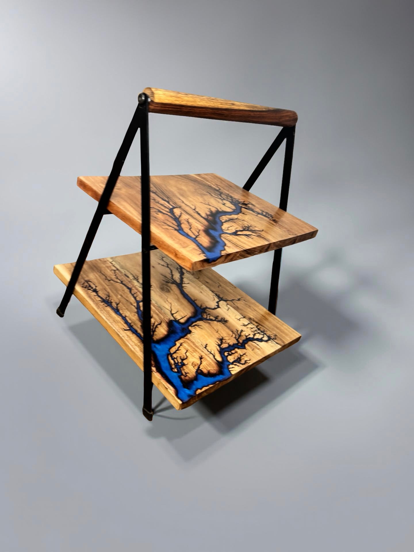 Premium sapphire blue resin dessert stand Australian timber resin boards Australia East Gippsland