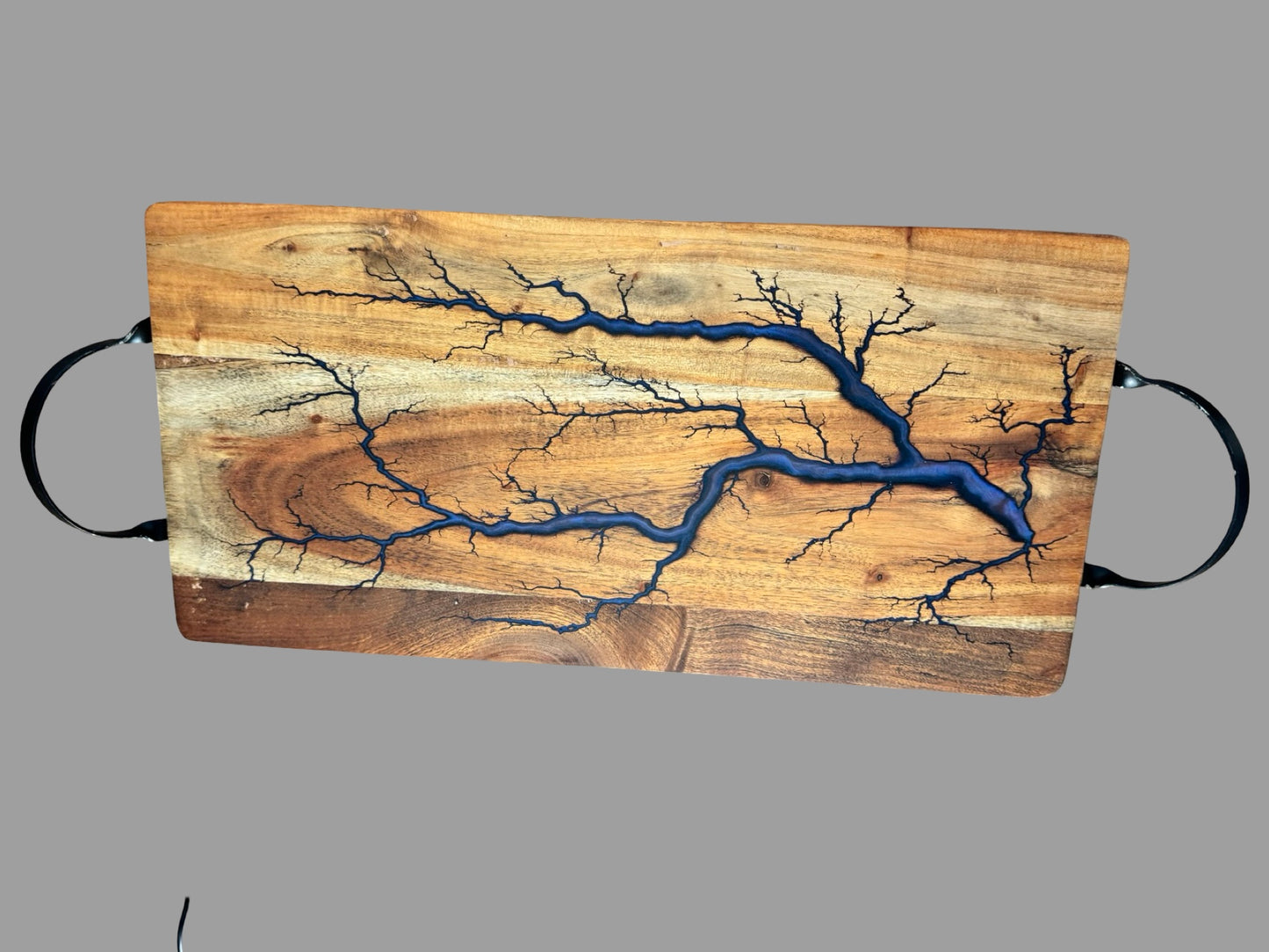 Handcrafted Australian resin serving board by Fractal Flow Designs — artisan timber and resin design perfect for cheeses or grazing 