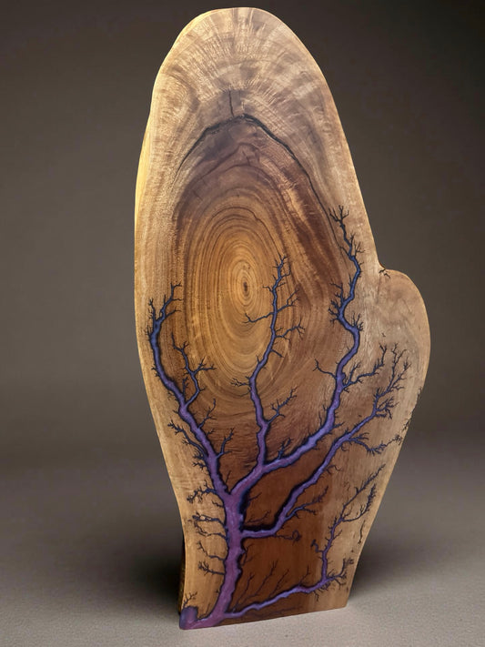 Purple resin live edge serving slab Queensland maple premium handcrafted resin boards australia